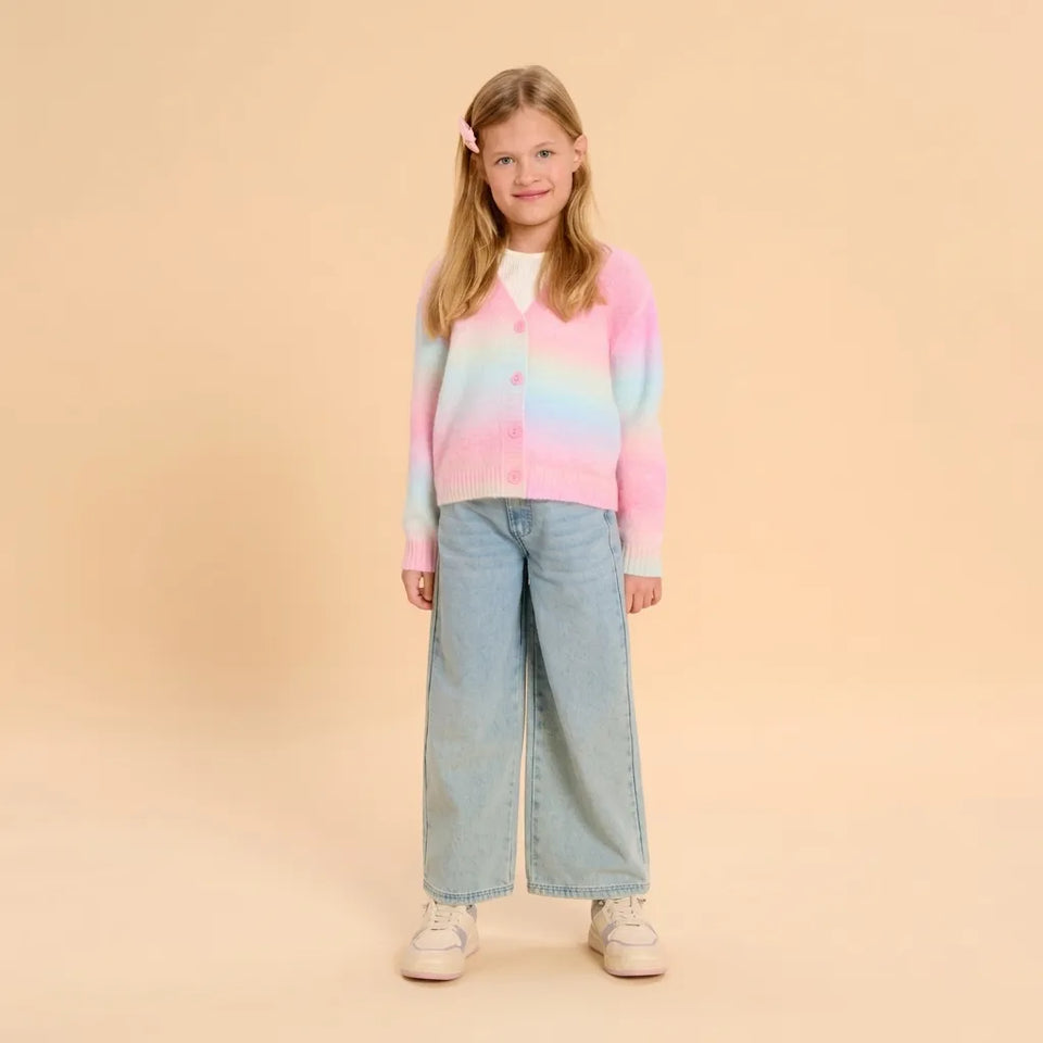 Sinsay Girl's Multicolor V-Neck Knit Cardigan