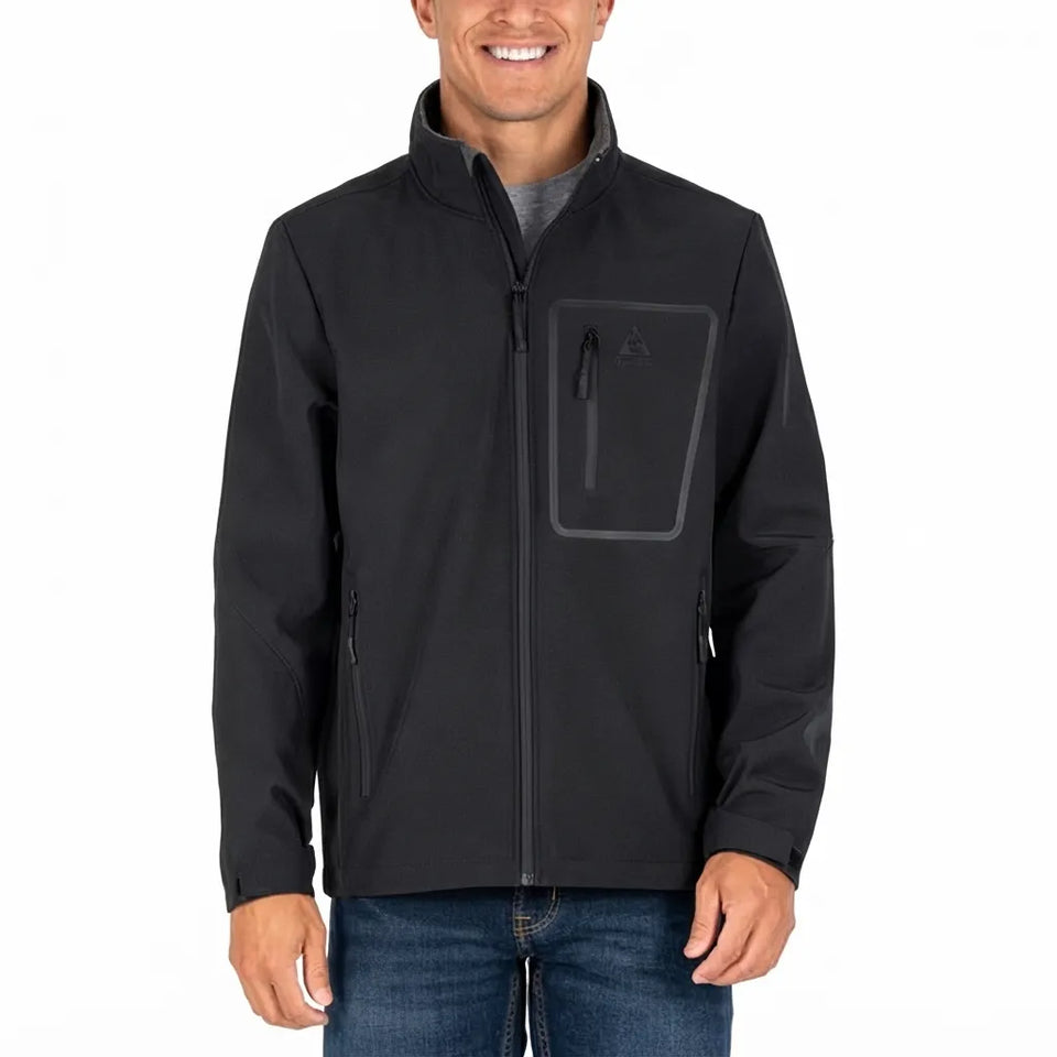 Gerry Men’s Black Softshell Hooded Jacket