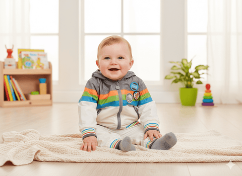 Boboli Baby Boy's Multicolored Zippered Jacket| Boboli in Lebanon