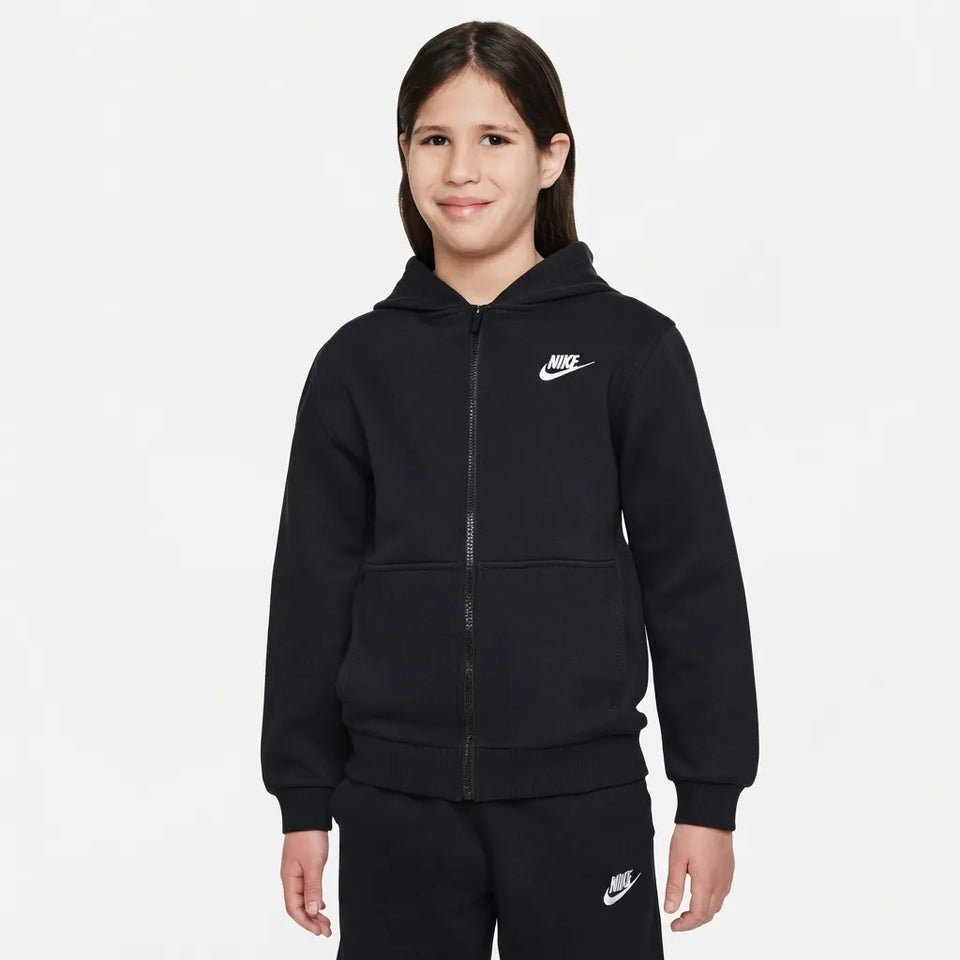 Nike Girl's Sportswear Club Fleece Full-Zip Hooded Jacket