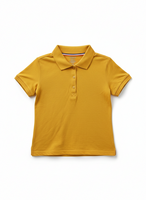 French Toast Girls Gold Short Sleeve Polo Shirt | French Toast in Lebanon