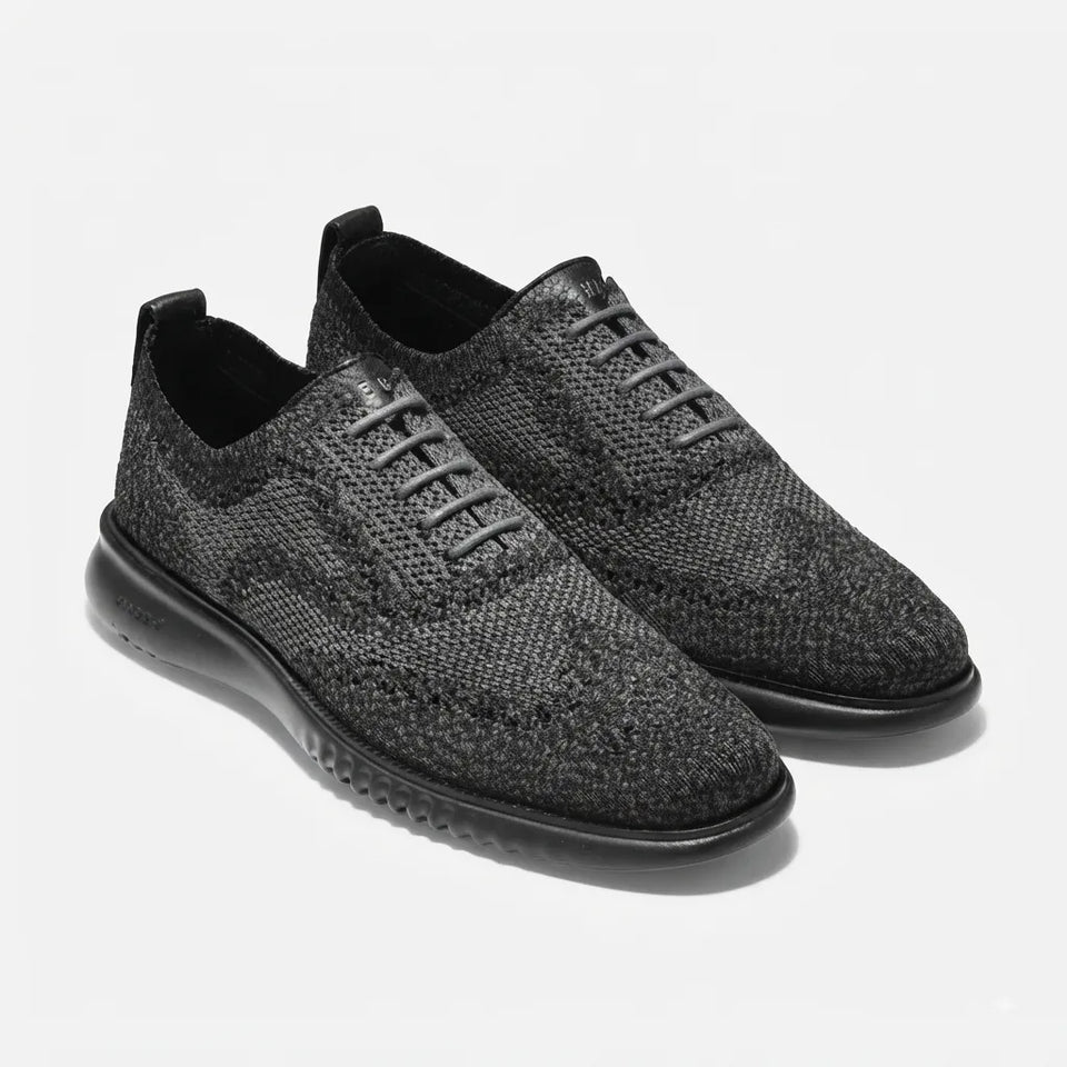 Cole Haan Men's Black 2.Zerogrand Stitchlite Oxford Sneakers