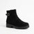 Calvin Klein Women's Black Kalonie Almond Toe Lug-Sole Boots