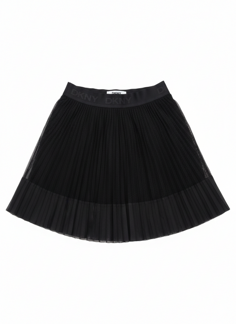 Dkny Girl's Black Pleated Mesh Skirt | Dkny in Lebanon