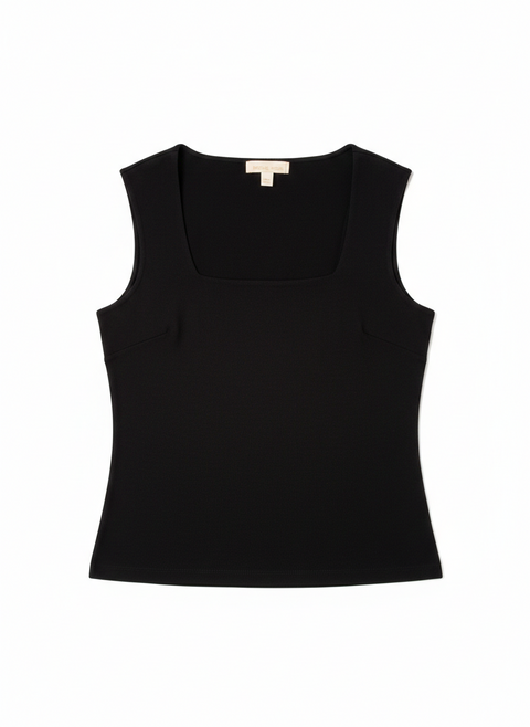 Michael Michael Kors Women's Black Square Neck Sleeveless Top | Michael Kors in Lebanon