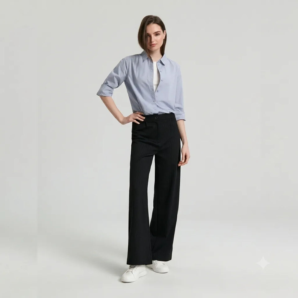 Sinsay Women's Light Blue Long Sleeve Shirt
