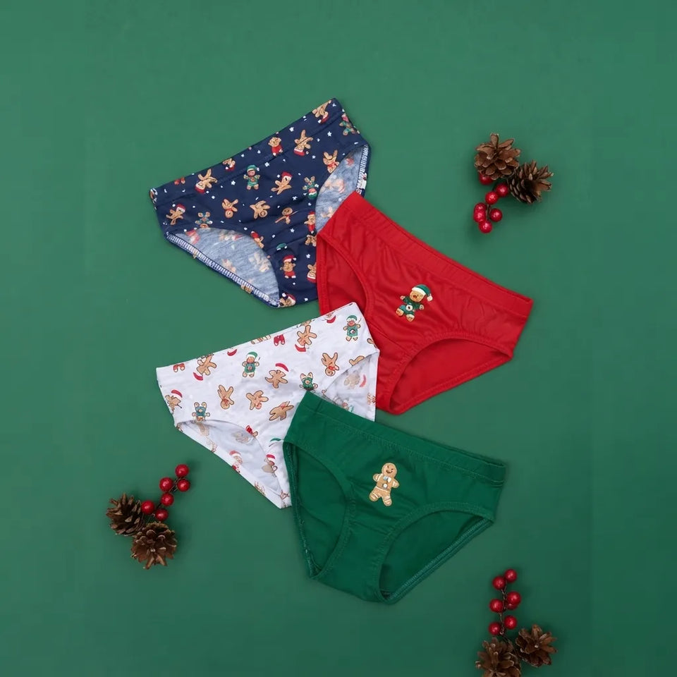Sinsay Boy's Multicolor Holiday Print 4-Pack Briefs
