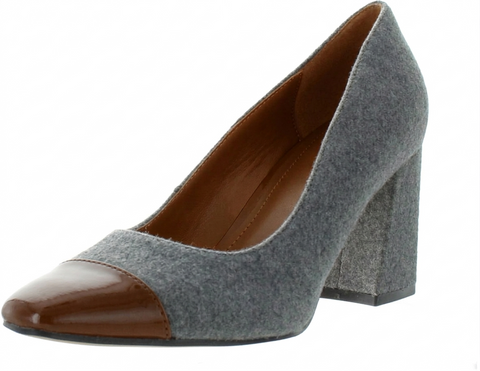 Marc Fisher Women's Grey Felt & Cognac Zala Block Heels | Marc Fisher in Lebanon