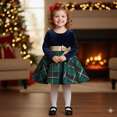 Bonnie Jean Girl's Multicolor Dress ABFK206