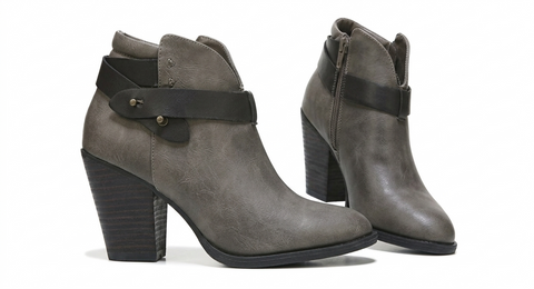 XOXO Women's Dark Grey Heeled Ankle Boot  | XOXO in Lebanon