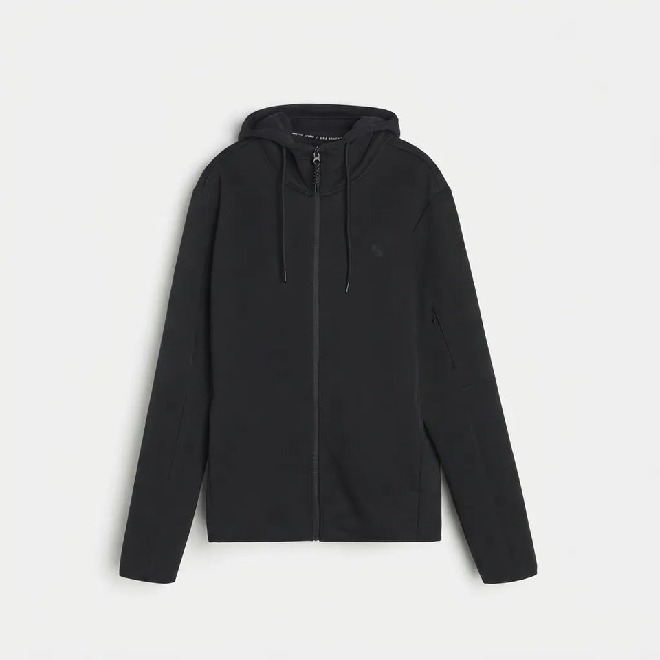 Sinsay Men's Black Snsy Performance Zip-Up Jacket