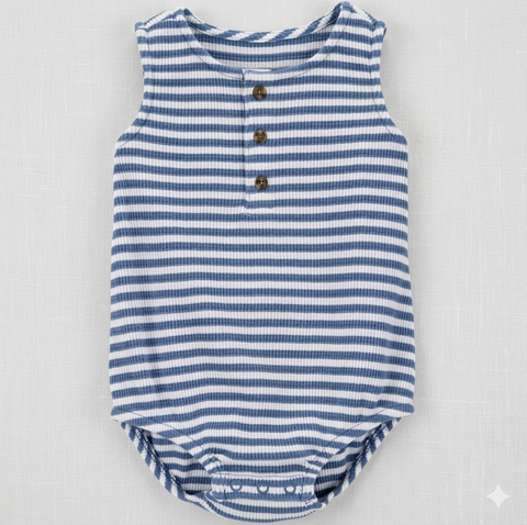 Carter's  Baby Boy's Blue/White  Striped Textured Bodysuit   | Carter's  in Lebanon