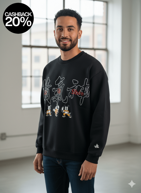 Lee Men's Black Long-Sleeve Sweatshirt| Lee in Lebanon