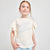 Sinsay Girl's Cream Ruffled Sides T-Shirt