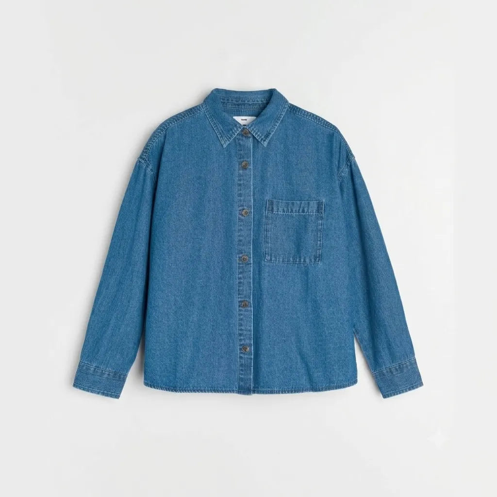 Sinsay Women's Blue Long Sleeve Shirt