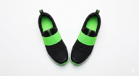 All In Motion Women's Black & Lime Dillon Slip-On Performance Sneakers|All In Motion In Lebanon