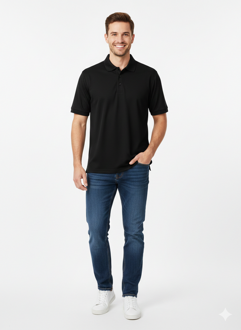 Galaxy Men's Black Performance Short Sleeve Shirt | Galaxy in Lebanon