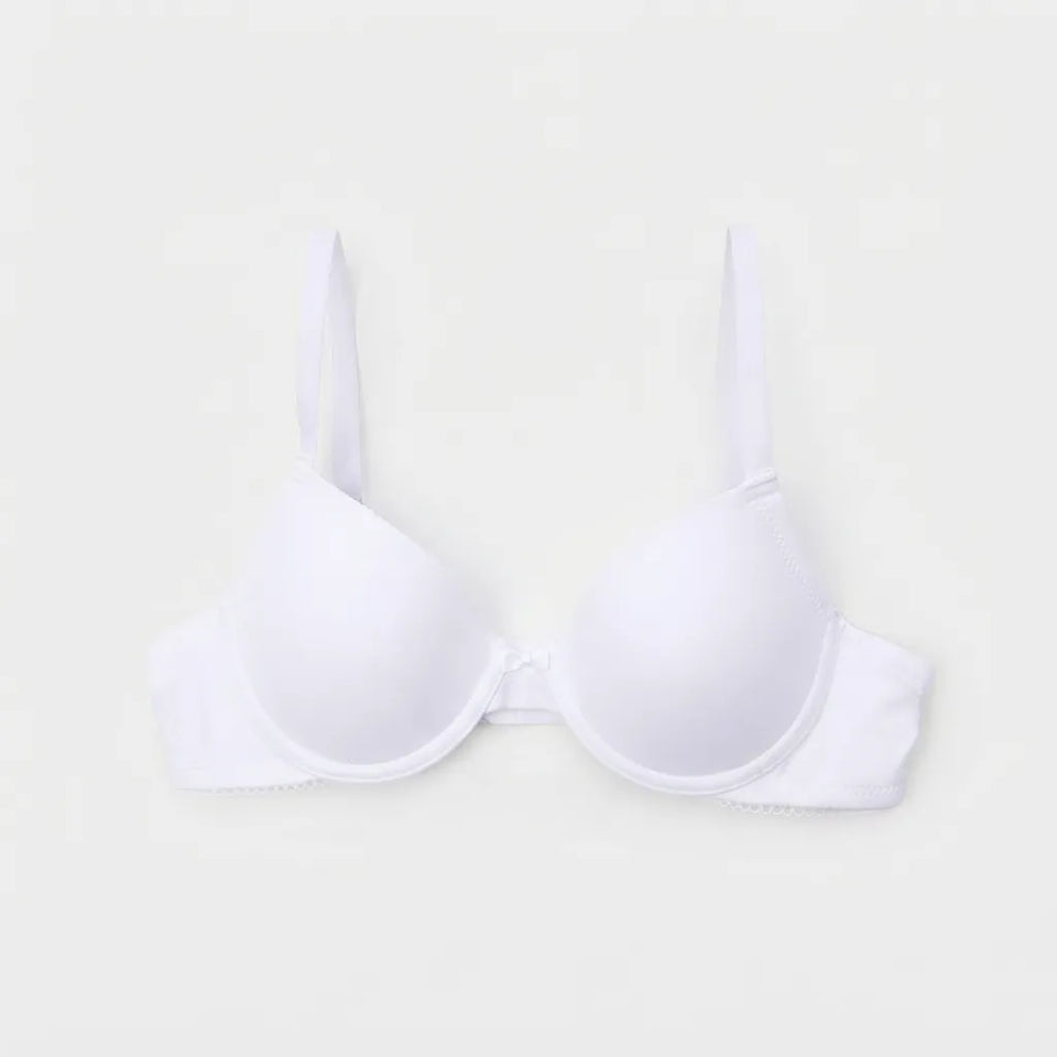 Sinsay Girl's White Adjustable Straps Bra