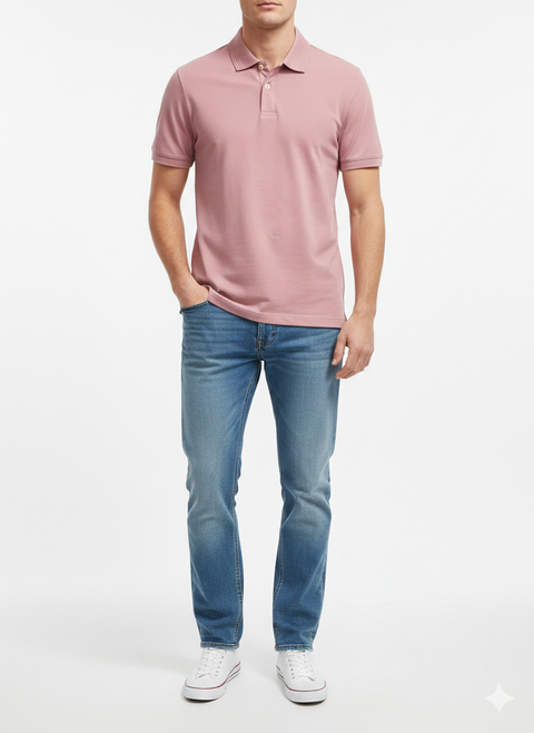 Alfani Men's Rose Pink Mercerized Polo | Alfani in Lebanon