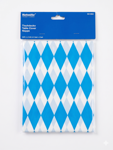 Riethmüller Oktoberfest Bavarian Blue & White Diamond Party Table Cover | Riethmüller  in Lebanon