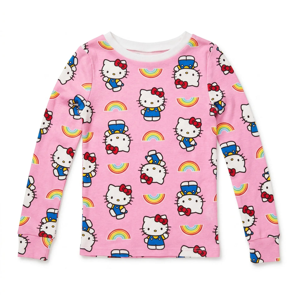 Hello Kitty Baby Girl's Pink All Over Printed Blouse | Hello Kitty In Lebanon