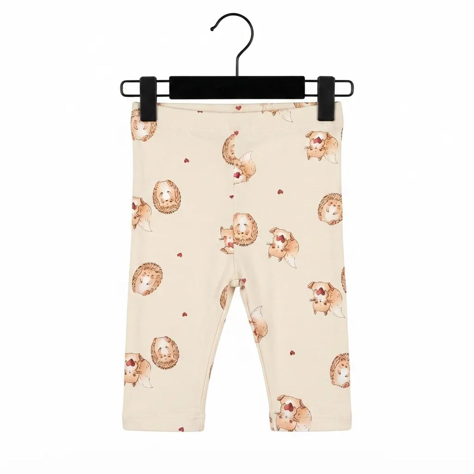 Sinsay Baby Girl's Cream Woodland Animal Print Pants
