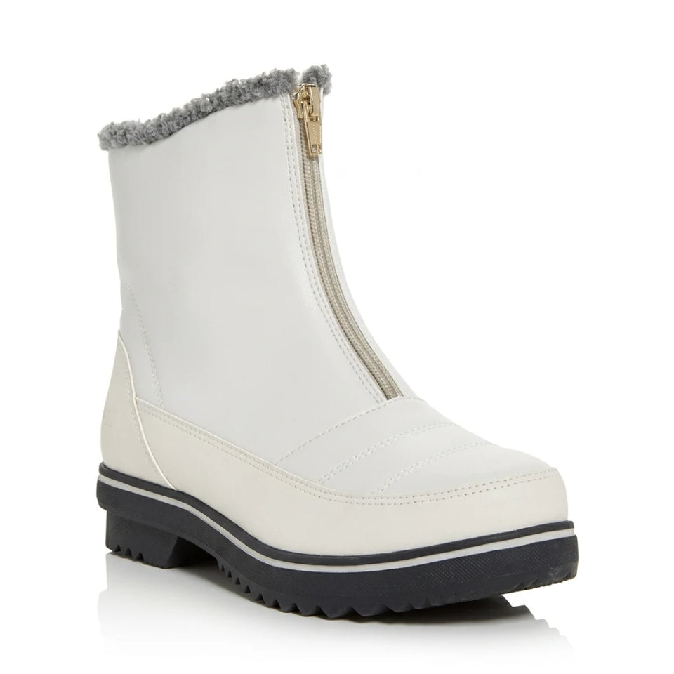 JBU Women's Bone Snowbound Encore Zip Front Cold-Weather Boots