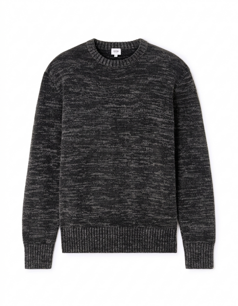 Celio Men's Dark Gray Crew Neck Relaxed Fit Sweater|Celio In Lebanon