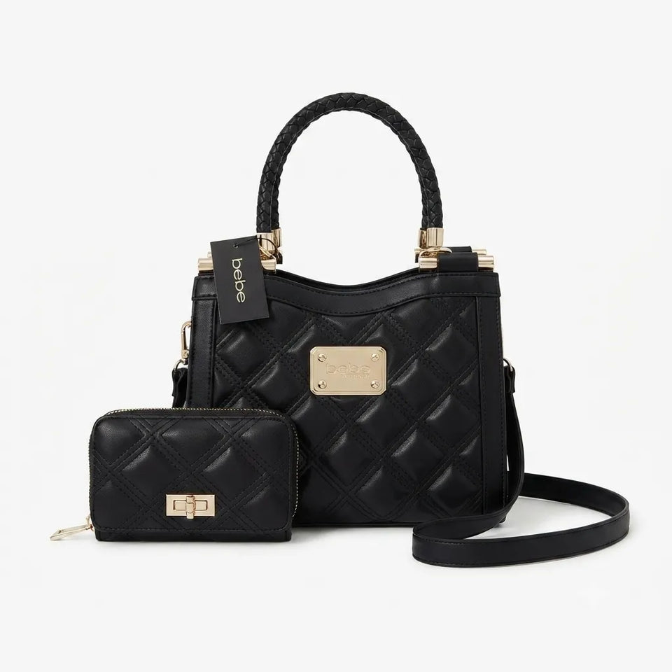 Bebe Women's Black Patrice Mini Shopper Handbag