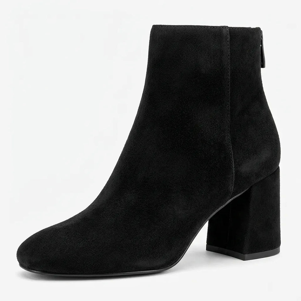 Bella Vita Women's Black Suede Wilma Ankle Boot