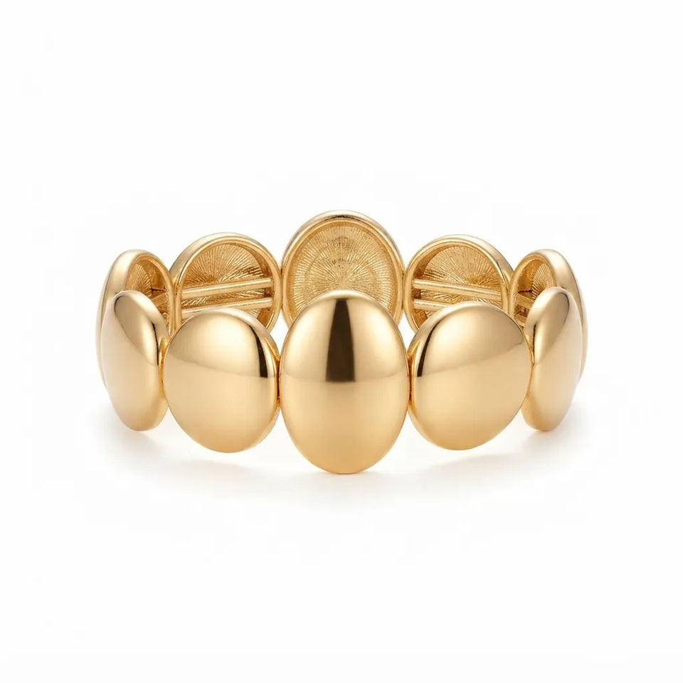 SD Women's Gold-Tone Stretch Bracelet