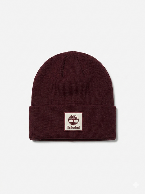 Timberland Women's Maroon Ribbed Knit Beanie | Timberland in Lebanon