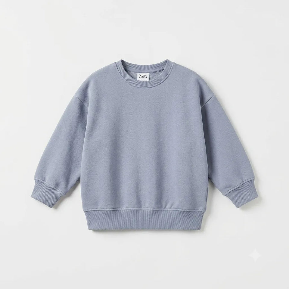 Zara Boy's Light Grey Plain Sweatshirt | Zara in Lebanon