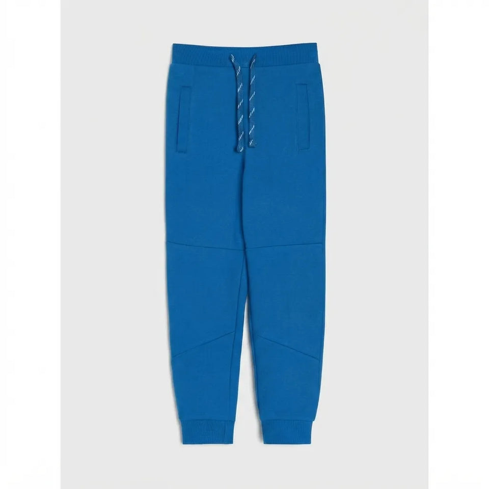 Sinsay Boy's Royal Blue Fleece Cuffed Sweatpants