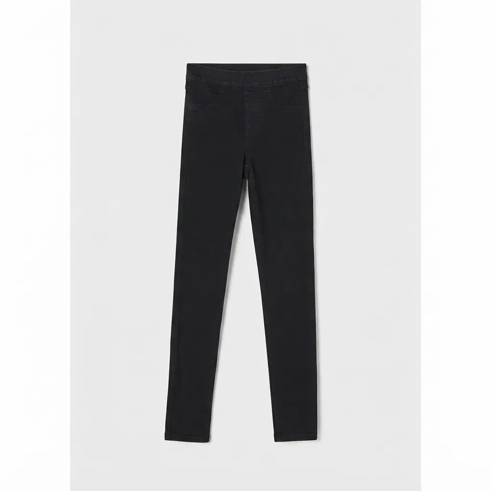 Sinsay Women's Black High-Stretch Pull-On Jeans