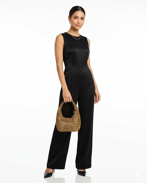 Aqua Women’s Gold Crystal Shoulder Bag | Aqua in Lebanon