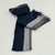 Reaction Kenneth Cole Men's Navy & Gray 2-Piece Beanie Hat Ribbon Knit Scarf Accessories Set