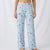 HUE Women's Light Baby Blue All Over Printed Pajama Bottom