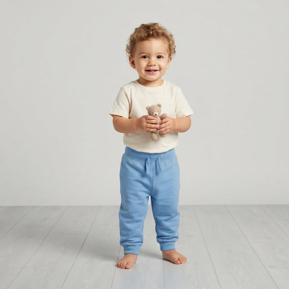 Sinsay Boy's Light Blue/Mustard Basic Drawstring 2 Pack Sweatpants