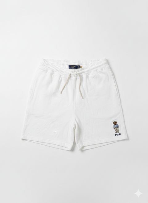 Polo Ralph Lauren Men's White Polo Bear Fleece Shorts | Polo in Lebanon