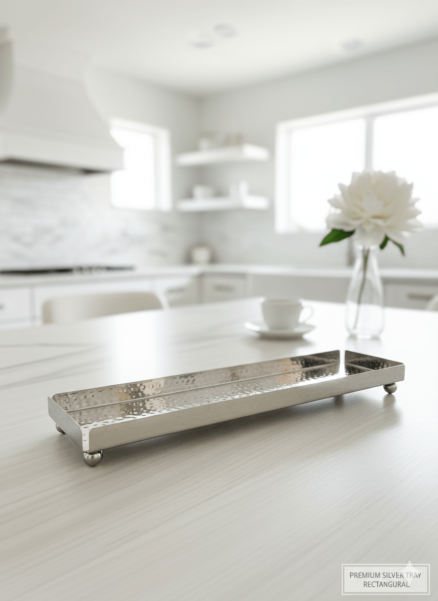 Lucky Tiger Stainless Steel Serving Tray(1617)