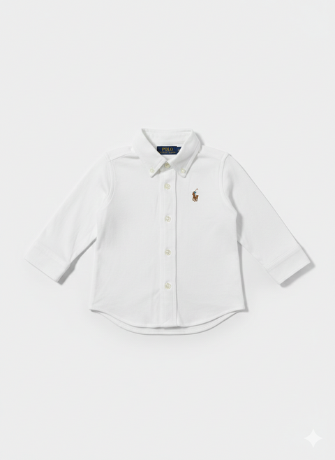 Polo Ralph Lauren Baby Boys White Long Sleeve  Shirt | Polo Ralph Lauren in Lebanon