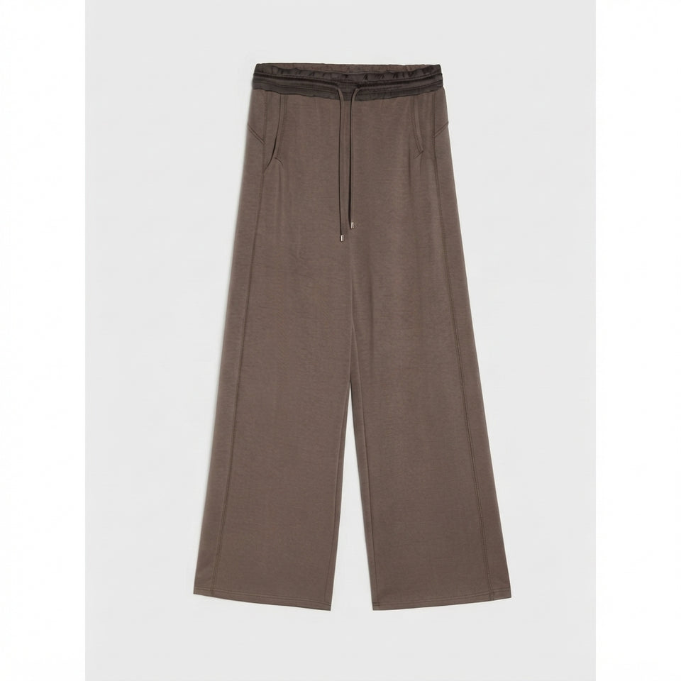 Sinsay Women's Brown Wide Legs Elastic Waist Pants