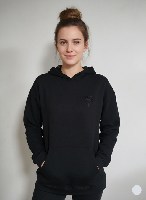 Cat & Jack Girl's Black Relaxed Fit Hoodie |Cat & Jack In Lebanon