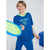 Sinsay Boy's Bright Blue "Active" Chest Printed T-Shirt