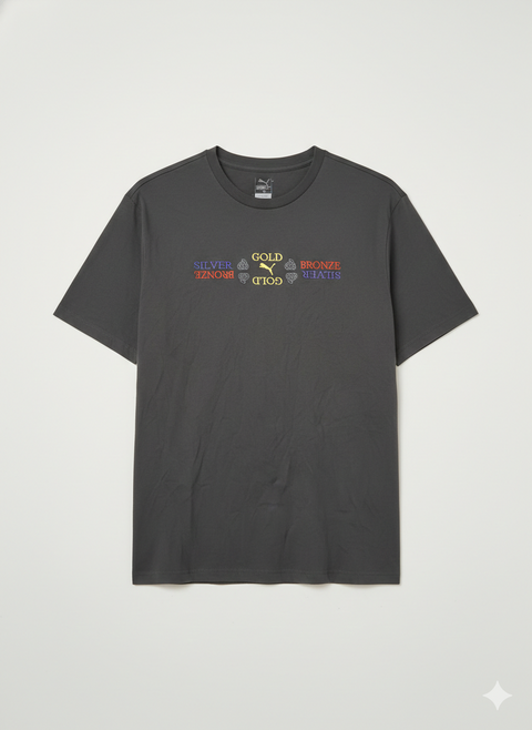 Puma Men Dark Grey Graphic T-Shirt | Puma in Lebanon