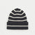 Sinsay Women's Black & White Striped Ribbed Beanie