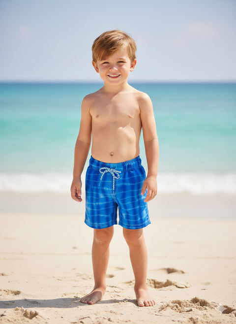 Cat & Jack Boys' Blue Tie-Dye Swim Shorts| Cat & Jack in Lebanon