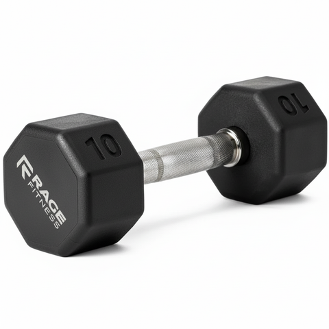 Range Fitness Rubber Coated Dumbbell 10 |Range Fitness In Lebanon