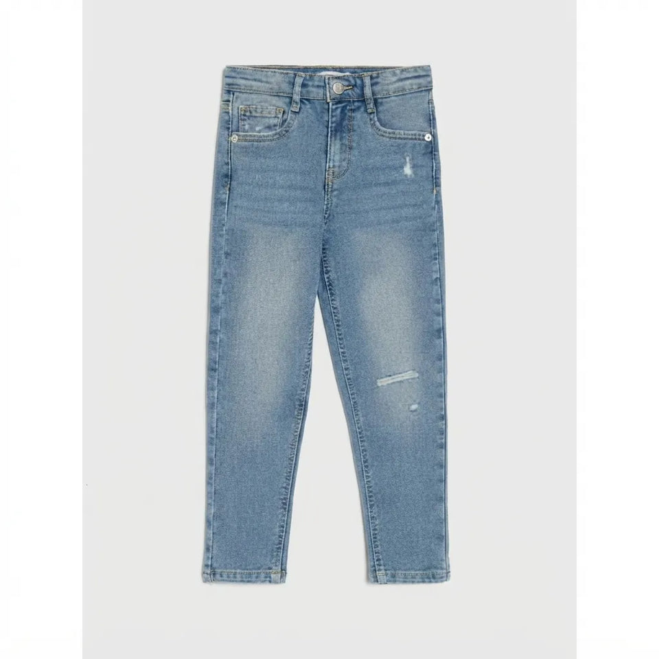 Sinsay Boy's Washed Blue Slim Fit Jeans